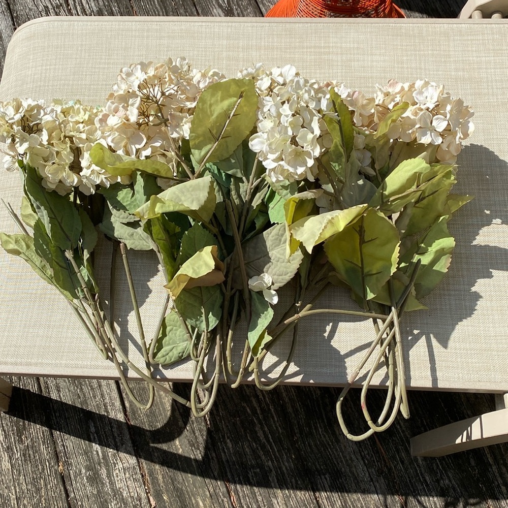 15 faux hydrangeas picks